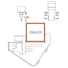 Centres d'usinage CNC SBZ 118 Zone d’usinage axes Y et Z (3) elumatec